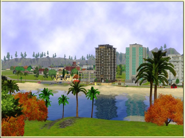 02 - Town seen from island